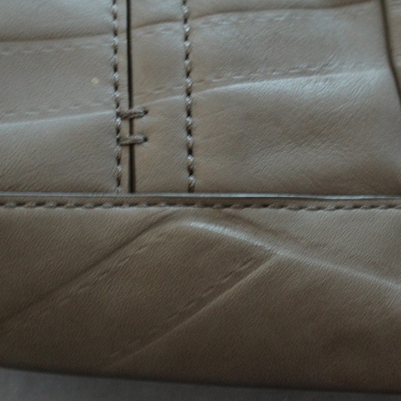 Grey Leather Cole Hahn Leather Messenger/Satchel Bag - Picture 5 of 6